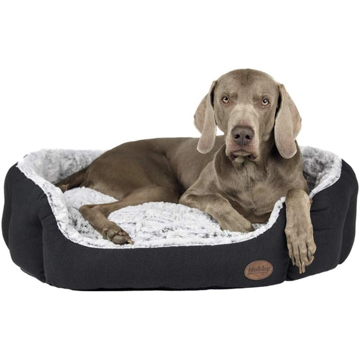 Ліжко для домашніх тварин Nobby Komfort Bett Oval Cacho, темно-сірий, 55 x 50 x 21 см