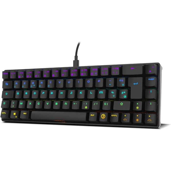 Ozone Gaming Gear Double TAP: Клавіатура + Миша для ігор, RGB підсвітка, AVAGO сенсор, 4000 DPI