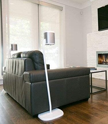 Стійка GT STUDIO для SONOS One, One SL, Play:1, Play:3. Преміум дизайн, приховане кабельне підключення, важка основа (пара, білий)