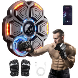 Музична боксерська машина CRECAD для дорослих з Bluetooth, LED-підсвічуванням та 9 режимами швидкості