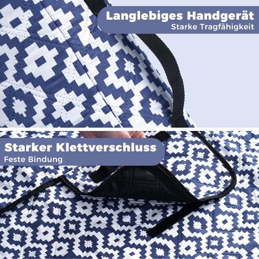 Плед для пікніка Oak & Tea 200x200 см, водонепроникний, ізолюючий, XXL, складаний килимок для пляжу, кемпінгу, вулиці з міцного Оксфорда (синій)