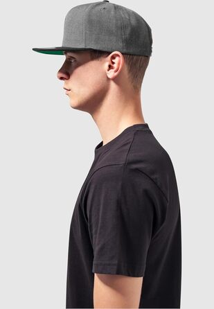 Кепка Flexfit Unisex Classic Snapback двоколірна, універсальний розмір (чорний/сірий)