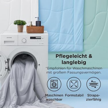 Охолоджуюча ковдра BEDSURE двостороння літня 155x220 см Arc-Chill - ковдра для сну при нічній пітливості, сіра