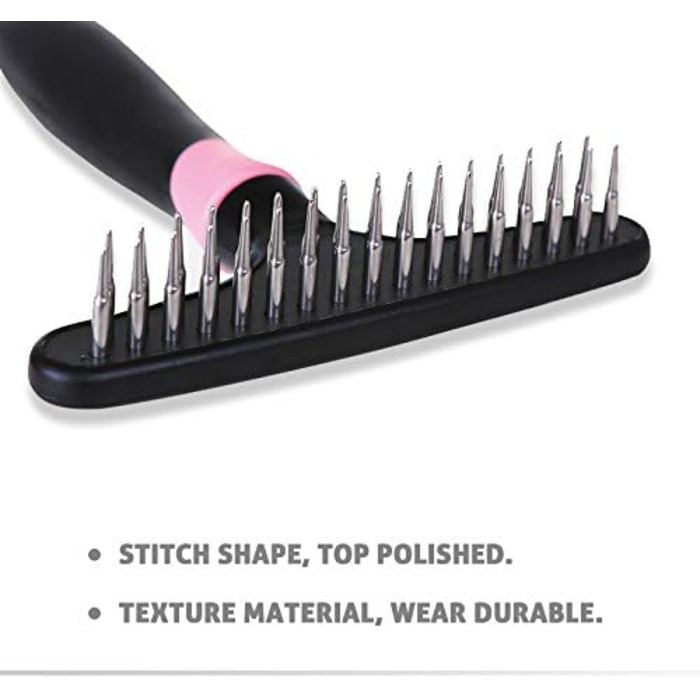 Щітка для собак PETCUTE для підшерстка, щітка для вичісування шерсті собак, гребінець для собак, щітка для вичісування шерсті собак (Рожева)