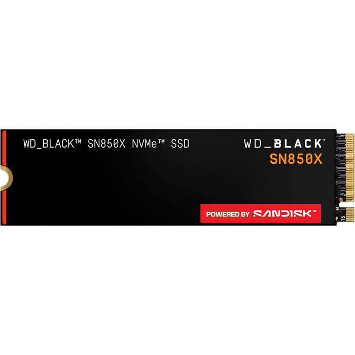 SSD WD_BLACK SN850X 4TB NVMe PCIe Gen4 - ігровий накопичувач, 7300 МБ/с, 6300 МБ/с