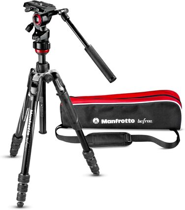 Manfrotto Befree Live: штатив для відеозйомки з відео-головкою, для DSLR, беззеркальних та відеокамер