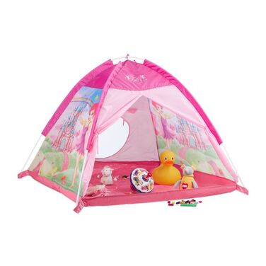Relaxdays Pink Play Tent for Girls with Fairy Design