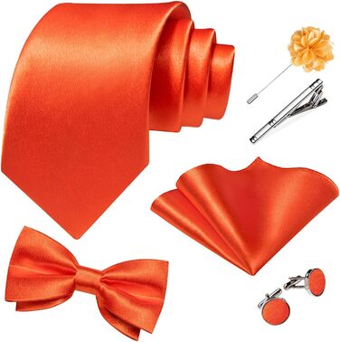 Світло-помаранчевий смокінговий жилет та краватка DiBanGu, 8-елементний комплект, для вечірніх та формальних заходів, XXL