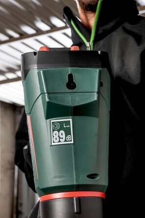 metabo Battery-Powered Leaf Blower LB 18 LTX BL – 601607850 – 18 V – Quiet battery-powered leaf blower with a powerful motor and constant blowing force – Without battery and charger
