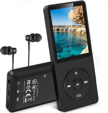 MP3-плеєр AGPTEK 32GB зі спікером, 70 годин роботи від акумулятора, 1.8