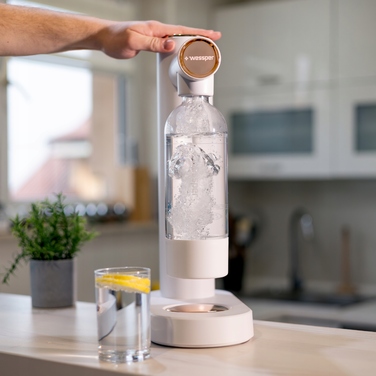 Сифон для газування води Wessper S1, білий (з балоном CO2 та пляшкою для води)