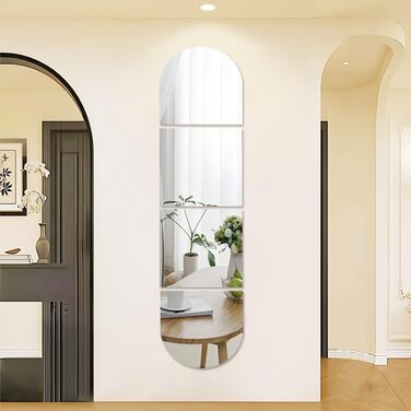 HD акриловий дзеркальний наліпка на стіну, самоклеючий, для макіяжу, фітнесу, дитячої кімнати, декор плитки (4)