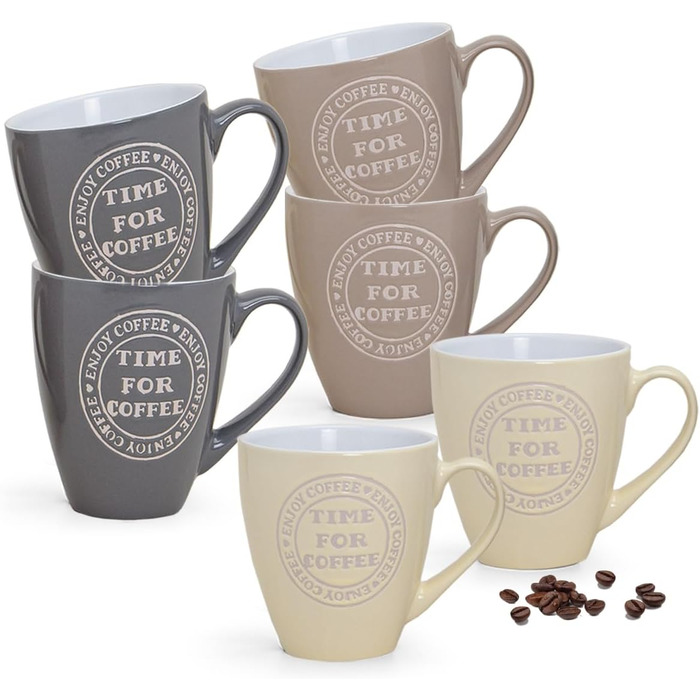 Jumbo Mug Set of 6 with 