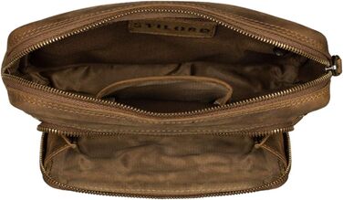 STILORD Сумка на пояс з екошкіри Vintage для чоловіків, жінок та дітей. Сумка через плече, поясна, для подорожей, фестивалів, спорту. Ексклюзивний дизайн, колір: середньо-коричневий