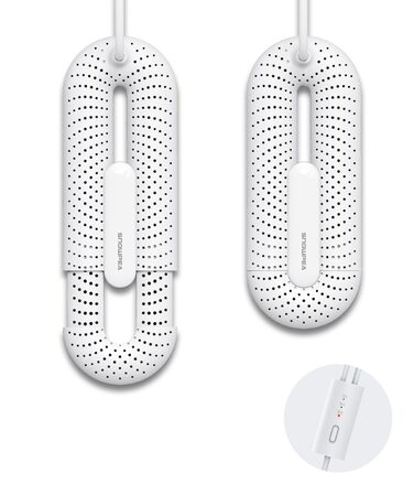 Електрична сушарка для взуття Snowpea: сушарка для чобіт, усунення запаху, автоматичне вимкнення (біла)