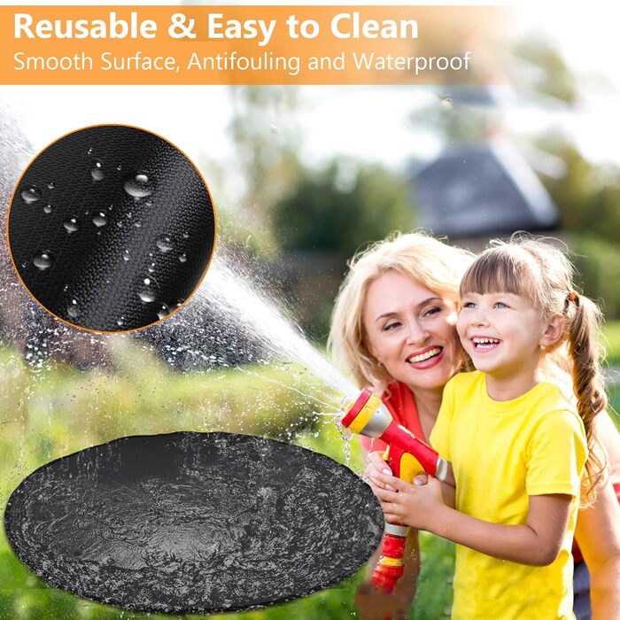 Вогнетривка підкладка ROCKY&CHAO 152x107 см — захисний килимок від вогню з 3 шарів (скловолокно та алюміній) для гриля, BBQ, кемпінгу та захисту підлоги та газону