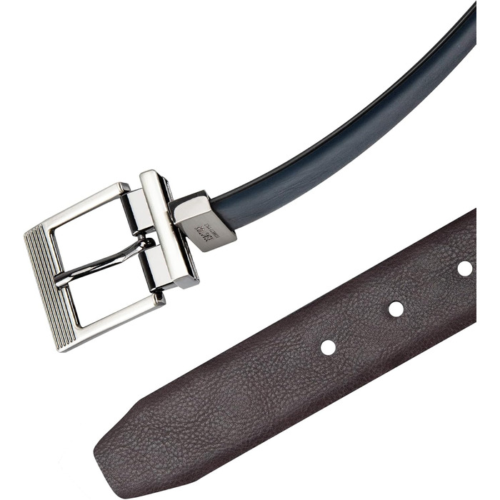 Ремінь Kenneth Cole REACTION чоловічий двосторонній, синій/чорний (34-36)