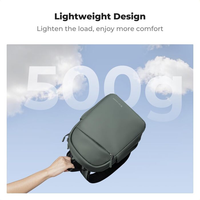 Рюкзак для камери K&F CONCEPT B-dunkelgrün: компактний, для DSLR, з регульованим ременем