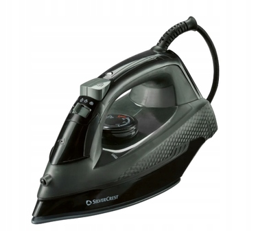 Парова праска Silvercrest SDBG 2200 A1, чорна, 2180 Вт, резервуар 300 мл