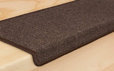 Kettelservice-Metzker Stair Treads/Step Mats in a 15-Piece Value Set, Rectangular, Coffee Brown, Coffee Brown, Rectangular, 15 Pieces