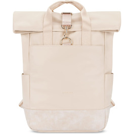 Жіночий рюкзак Expatrié Adele - Rolltop для університету, роботи, велосипеда. Елегантний, великий, водонепроникний (Бежевий)