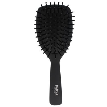 Пензлик для волосся PARSA Beauty Professional з активними компонентами – для випрямлення та догляду за волоссям. Підходить для кучерявого та довгого волосся. Carbon + Turmalin