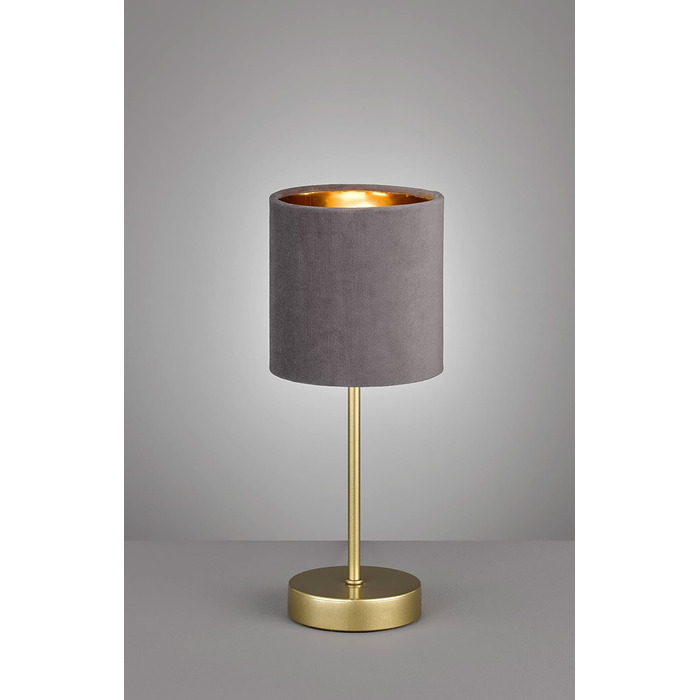 Торшер Fischer & Honsel Aura: класичний дизайн, золото, м'ятний, тканинний плафон, висота 34 см