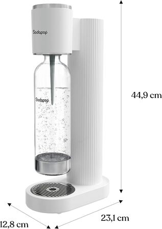 Водопровідна система Sodapop Cooper: стильна та компактна модель (44.9 см, білий, з PET-пляшкою)