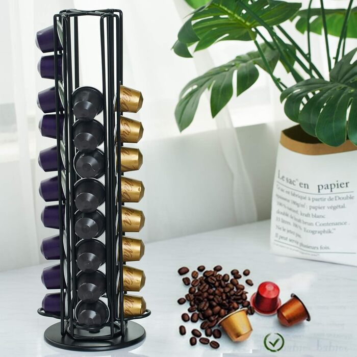 Організатор для капсул Dolce Gusto та Nespresso, шухляда на 20 капсул, чорний
