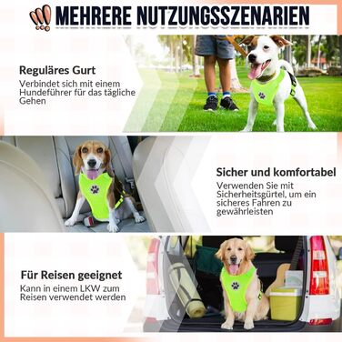 Шлейка для собак SlowTon, No Pull, для малих та середніх собак, м'яка, дихаюча, лімоний колір