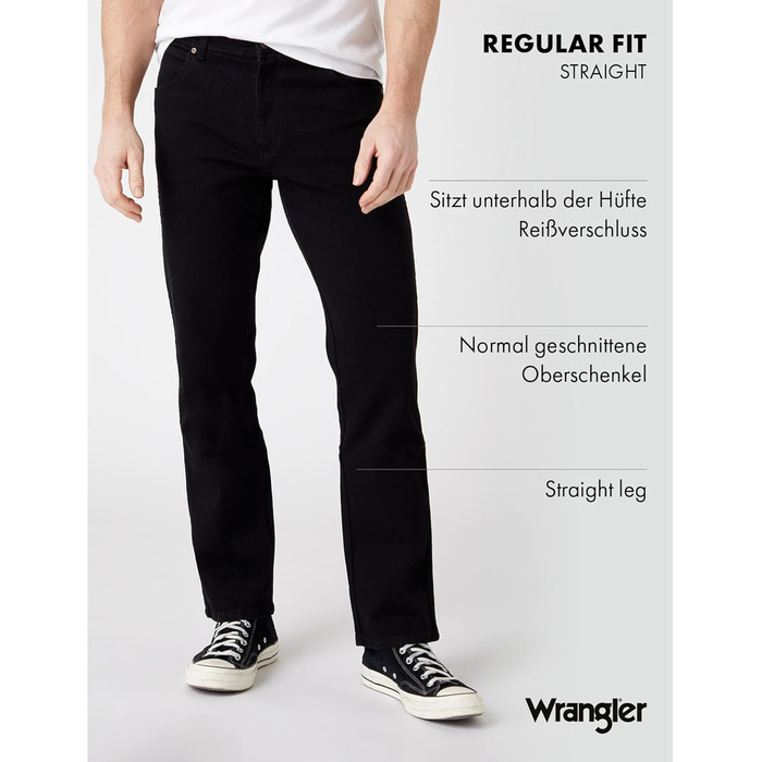 Чоловічі джинси Wrangler W10i, чорні, розмір 33W/30L - оригінал