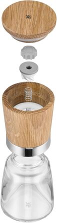 Набір для солі та перцю WMF Ceramill Nature (2 шт.), дерев'яна, без наповнювача, для солі, перцю, чилі, керамічний жорно, млин для спецій