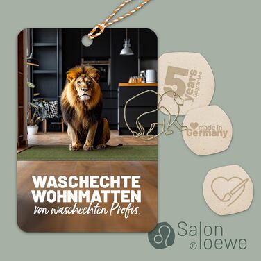 Килимок для входу Salonloewe Nestor 50x75 см сірий, миючий, прямокутний SLD0847-050x075