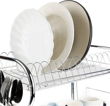 Підставка для посуду на 3 яруси, сушилка для посуду Kitchen Craft, для тарілок та столових приборів