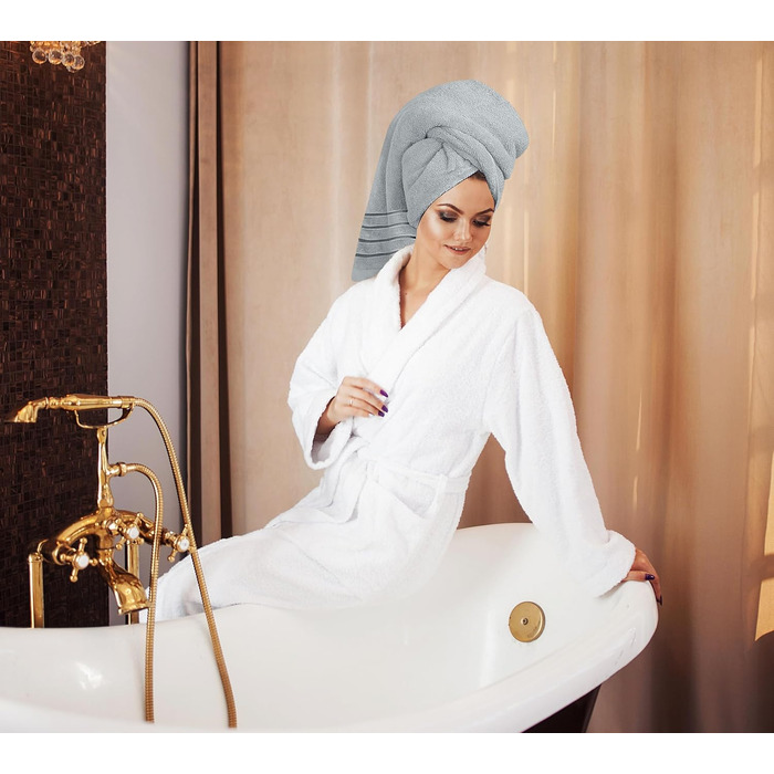 Набір рушників для ванної Utopia Towels, сірий (8 шт.): 2 банні рушники, 2 рушники для рук, 4 маленькі рушники для обличчя, бавовняні, гігроскопічні