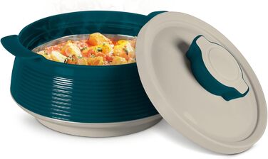 Milton Venice Jr. Insulated Stainless Steel Casserole Set of 3 (450 ml, 850 ml, 1.35 Litres), Marble Green | BPA Free | Food Grade | Easy to Carry & Store | Ideal for Chapatti / Roti