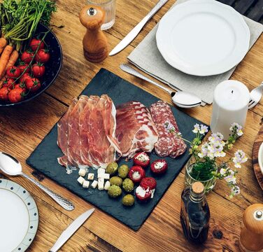 Набір столових приборів TEAMFAR, 60 предметів: нержавіюча сталь, набір столових приборів для 12 осіб, з ручкою 