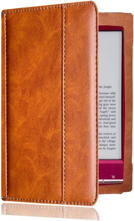 Чохол для Sony PRS-T2/PRS-T1 (6 дюймів), захисний чохол для eReader, PU-шкіра, колір коричневий