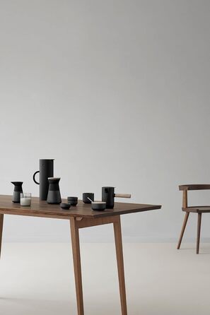 Stelton, Ceramic, x-637 Theo Sugar Bowl, Black, 10 x 9 x 10 cm