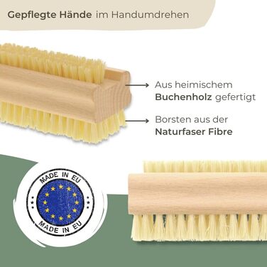 HOFMEISTER® Bath Brush with soft natural bristles, made of pear wood, 44 cm length, Made in Germany (Set, 1)