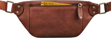 STILORD 'Orson' поясна сумка з натуральної шкіри, на пояс, на стегно, для чоловіків та жінок - регульований ремінь, захист від крадіжки та вологості, колір: Brandy - Cognac