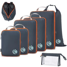 Органайзер для валізи Cipway Kompression Set (8 шт, сірий) - Кубики для пакування, набір для подорожей