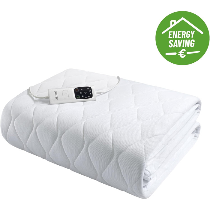 Електрична ковдра Imetec Scaldasonno Adapto для односпального ліжка 195x90 см, з регулюванням температури та гіпоалергенним покриттям