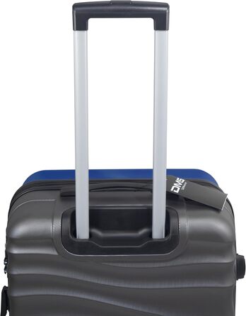 Набір валіз DMS® 7-елементів: 3 валізи (M/L/XL) з ABS-пластику, 360° колеса, кодовий замок + 4 чохли для одягу. Легкі, міцні, розширювані, для подорожей та бізнесу (Кобальтовий синій)