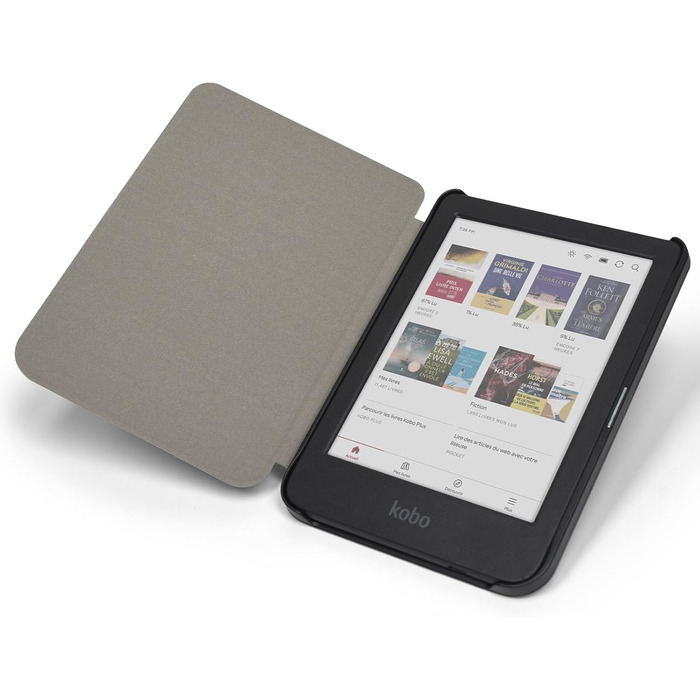 Чохол для електронної книги Tolino Shine Color/Shine 5(2024)/Shine 4(2022) & Kobo Clara Colour | BW | 2E, тонкий захисний чохол з авто-ввімкненням/вимкненням (квітка)