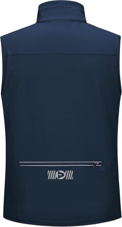 Чоловіча вітро- та водонепроникна жилетка Outdoor Ventures Softshe для їзди на велосипеді та активного відпочинку (M, Темно-синій)