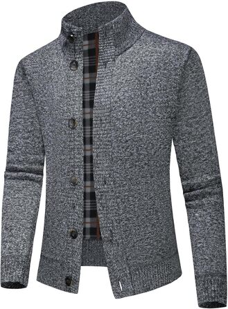 Чоловіча тепла куртка-трік з кишенями, однорядна модель для осені та зими (темно-сірий, S)