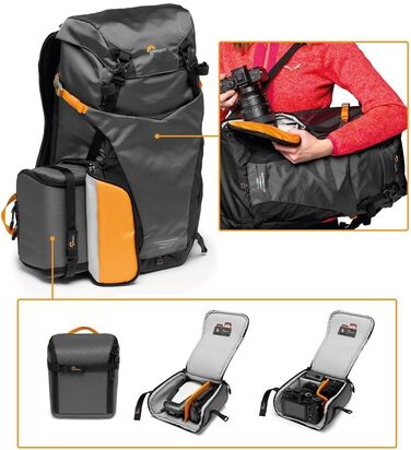 Lowepro PhotoSport BP L AW III: Рюкзак для фототехніки, сумісний з Sony α7, блакитно-чорний