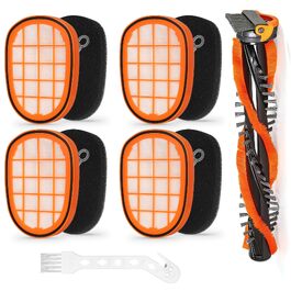 Комплект фільтрів (4 шт.) та щіток (2 шт.) для акумуляторного пилососа Philips SpeedPro Max (FC5005/01, FC6728, FC6727, FC6822, FC6812, XC7042/01, XC8045/01, XC8147/01)