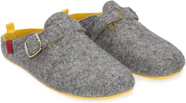 Тапочки Andrés Machado Unisex Dynamic, сірий та жовтий, 43 EU